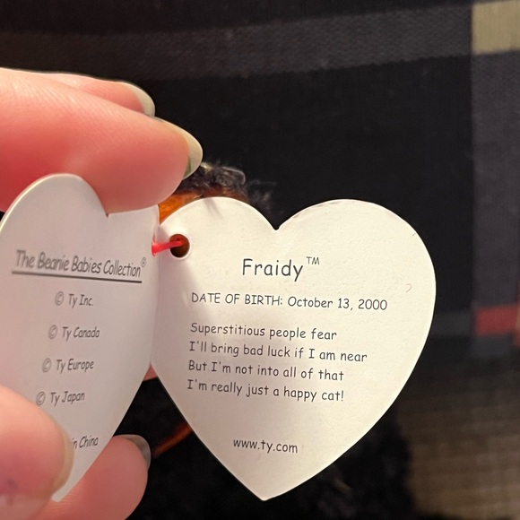 Beanie Baby - Fraidy the Cat - Picture 3 of 3